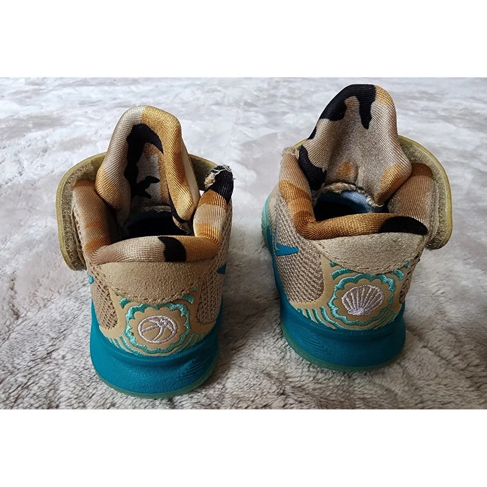 Nike Kyrie 7 Ripple Baby Infant Shoes Size 3c Beige Teal CT4980-200 Sneaker